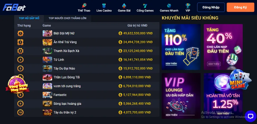 Thưởng nạp tiền cuối tuần 66b app